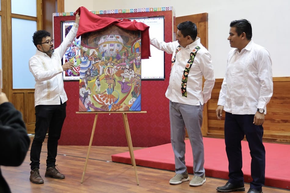 Presenta Salomón Jara la imagen oficial de la Guelaguetza 2025-1