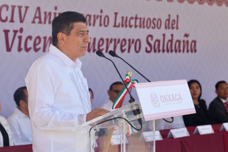 Gobernador Salomón Jara llama a la unidad en aniversario luctuoso de Vicente Guerrero 2